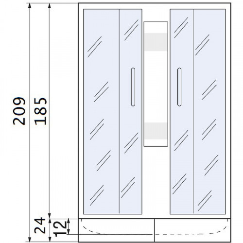 Душевой уголок River Morava XL 80x80 МТ 10000003389 без поддона