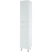 Шкаф пенал Bellezza Пегас 35 L 4620404712017 Белый МДФ / ЛДСП