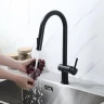 Смеситель для кухни Frap F60807-6 цвет Черный матовый