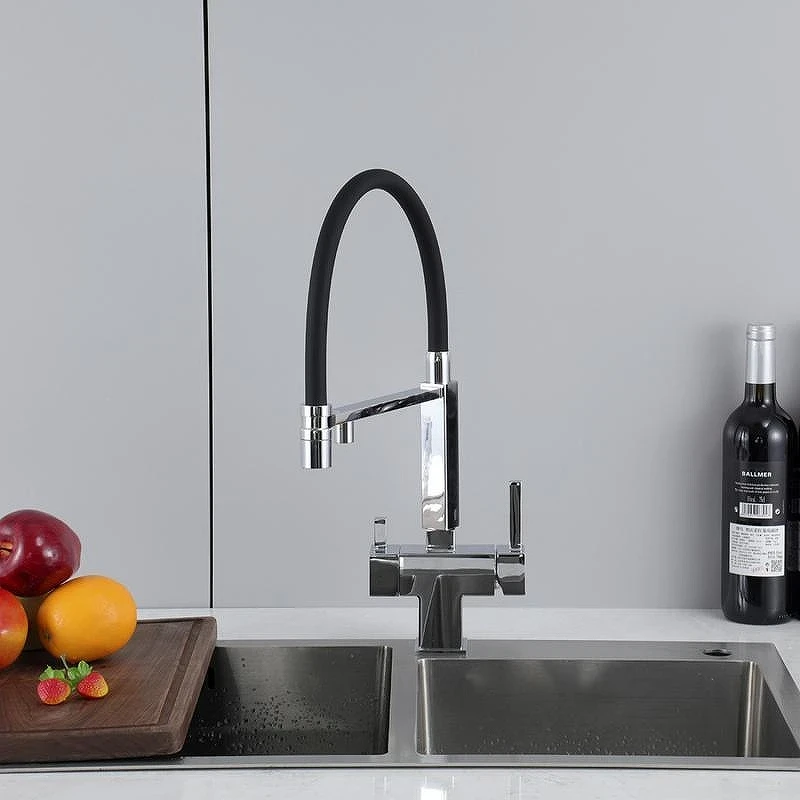 Смеситель для кухни Gappo G4395-50 цвет Черный матовый