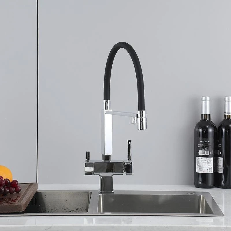 Смеситель для кухни Gappo G4395-50 цвет Черный матовый