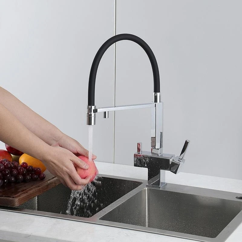 Смеситель для кухни Gappo G4395-50 цвет Черный матовый