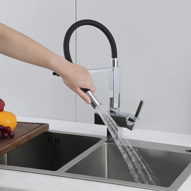 Смеситель для кухни Gappo G4395-50 цвет Черный матовый