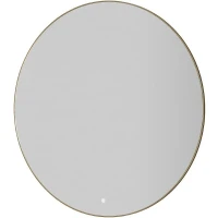 Зеркало Boheme Modern 100 545-100-MG с подсветкой Золото матовое с сенсорным выключателем и подогревом стекло