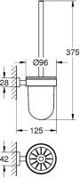 Ершик для унитаза Grohe Essentials Cube 40513001 Хром