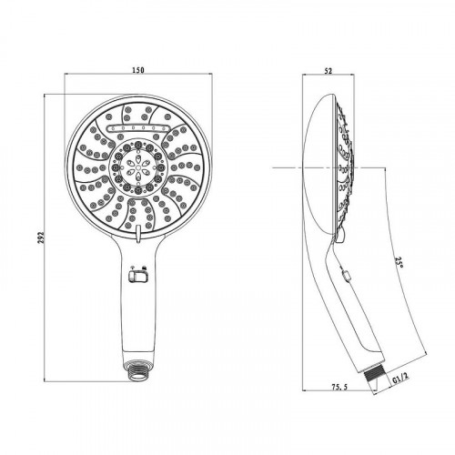Ручной душ Olive's D181 цвет Хром