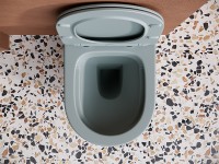 Унитаз Ceramicanova Balearica CN6000MH подвесной Антрацит матовый с сиденьем Микролифт фарфор подвесной