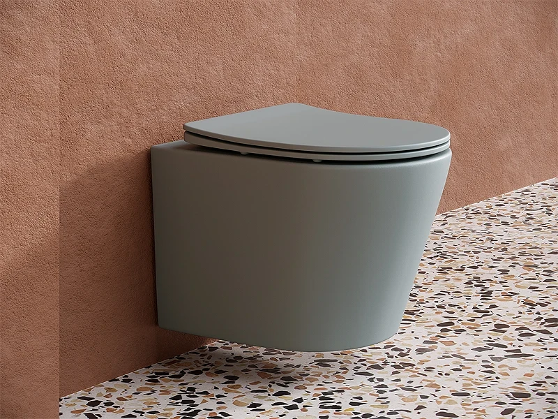 Унитаз Ceramicanova Balearica CN6000MH подвесной Антрацит матовый с сиденьем Микролифт фарфор подвесной