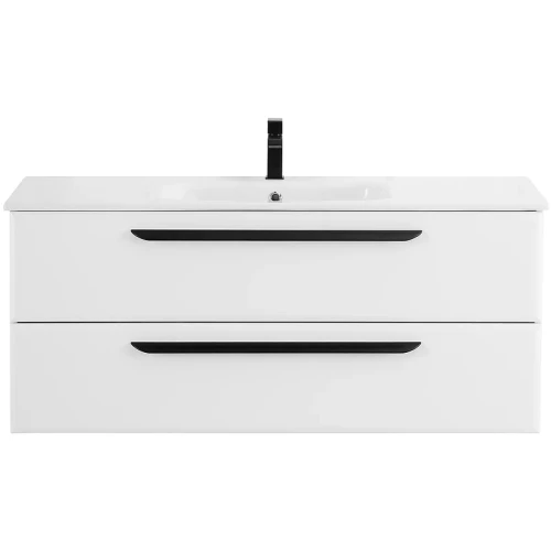 Тумба под раковину Cezares Eco-Cer 120 ECO-CER-1200-2C-SO-BO подвесная Bianco Opaco без ручек МДФ / ЛДСП