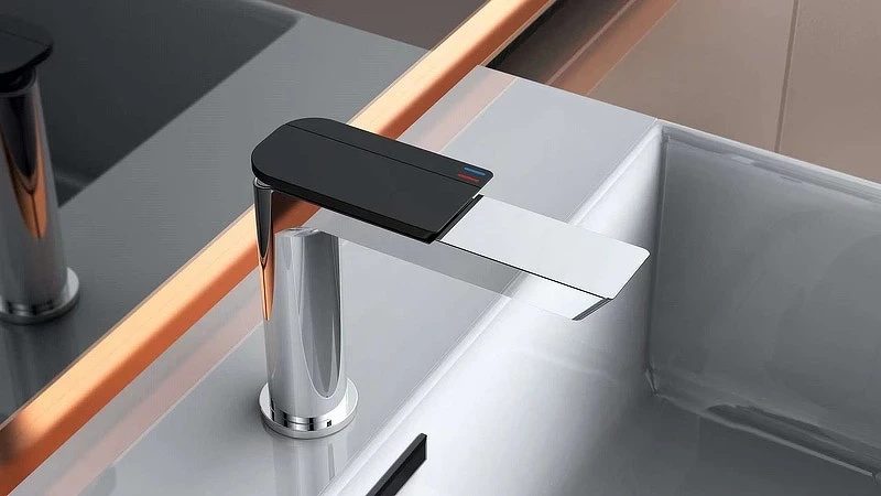 Смеситель для раковины Boch Mann Como CB XL BM9631 Хром Черный матовый латунь