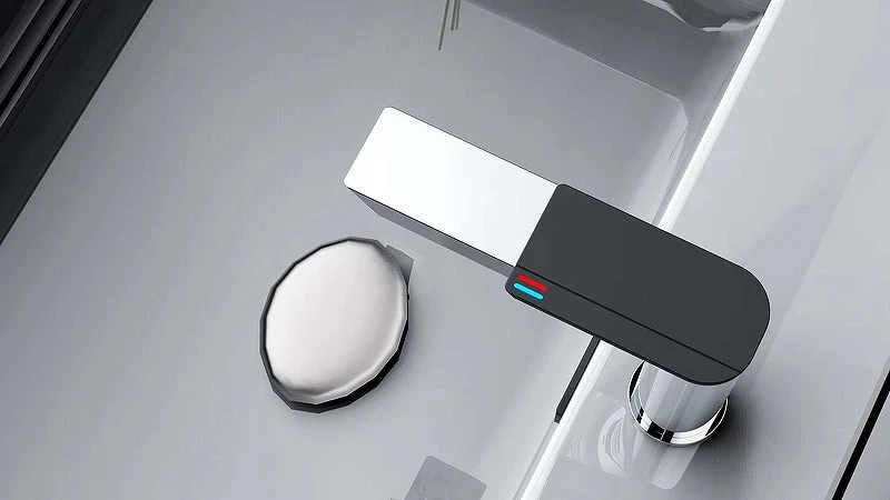 Смеситель для раковины Boch Mann Como CB XL BM9631 Хром Черный матовый латунь