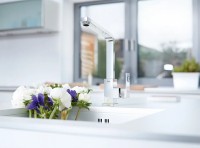 Смеситель для кухни Grohe Eurocube 31255000 Хром латунь