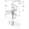Смеситель для кухни Grohe Eurocube 31255000 Хром латунь