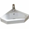 Раковина CeramaLux 69 7012J Белая фаянс подвесная