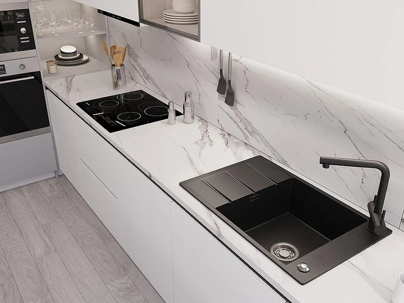Кухонная мойка Emar Quartz 78 EMQ-1780.Q цвет Морион
