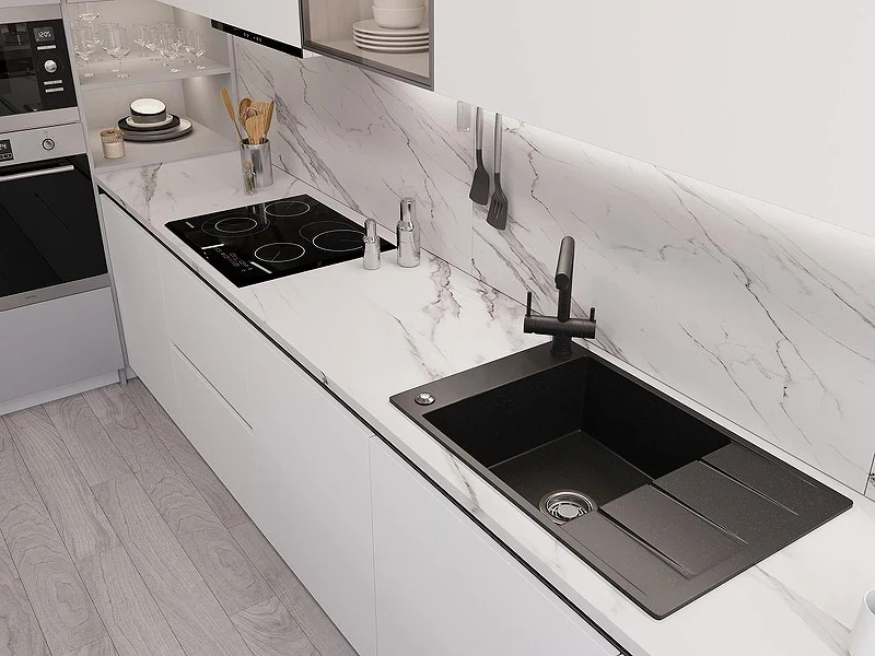 Кухонная мойка Emar Quartz 78 EMQ-1780.Q цвет Морион