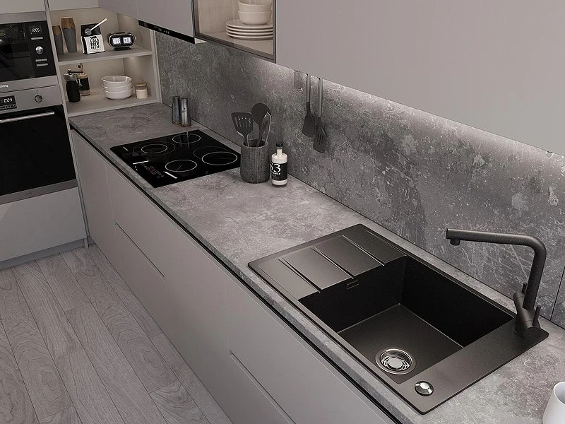 Кухонная мойка Emar Quartz 78 EMQ-1780.Q цвет Морион
