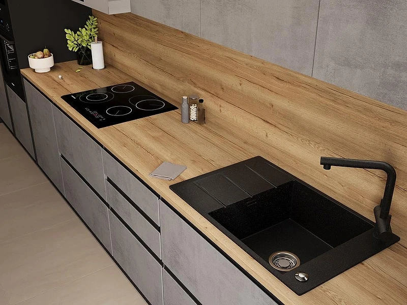 Кухонная мойка Emar Quartz 78 EMQ-1780.Q цвет Морион