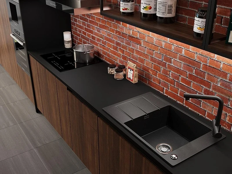 Кухонная мойка Emar Quartz 78 EMQ-1780.Q цвет Морион