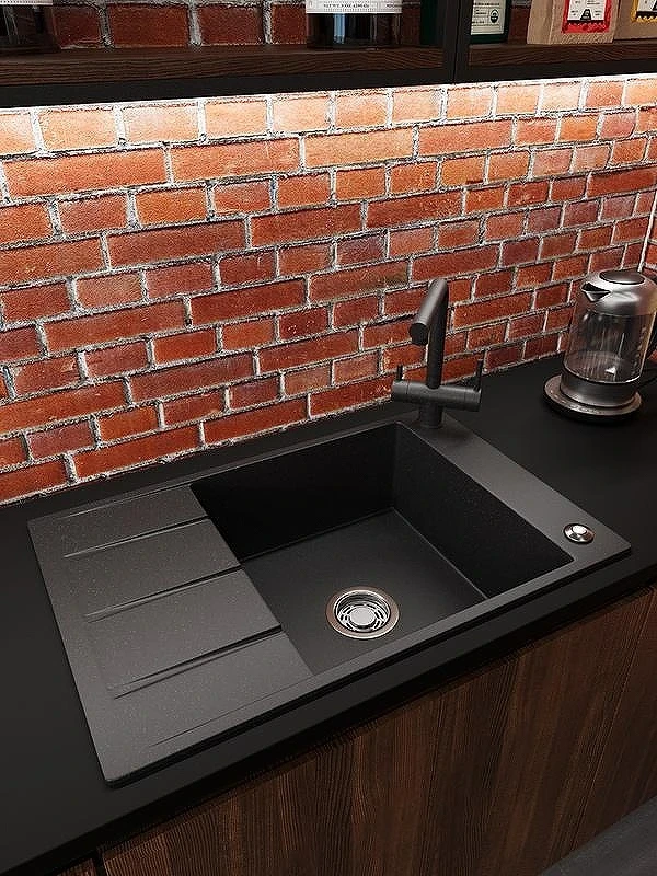 Кухонная мойка Emar Quartz 78 EMQ-1780.Q цвет Морион