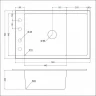 Кухонная мойка Emar Quartz 78 EMQ-1780.Q цвет Морион