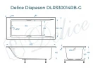 Ванна из искусственного камня Delice Diapason 150х75 DLR330014RB-G цвет Белый