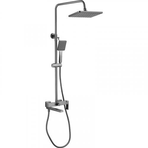 Душевая система Belz B613-3 B24613-3 Вороненая сталь латунь на стену