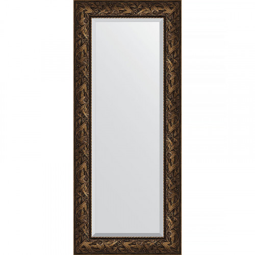 Зеркало Evoform Exclusive 139х59 BY 3521 с фацетом в багетной раме - Византия бронза 99 мм стекло