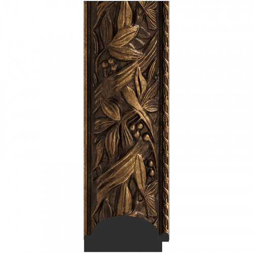 Зеркало Evoform Exclusive 139х59 BY 3521 с фацетом в багетной раме - Византия бронза 99 мм стекло