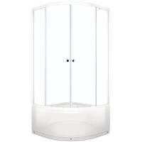 Душевой уголок Melodia della vita Segment High 80x80 MSETWSH8080Twt профиль Белый стекло прозрачное