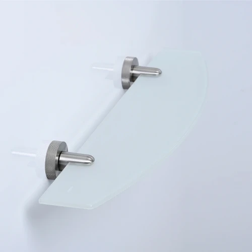 Стеклянная полка WasserKRAFT Tauber K-64424 Никель