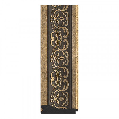 Зеркало Evoform Exclusive-G 129х59 BY 4078 с гравировкой в багетной раме - Вензель серебряный 101 мм стекло