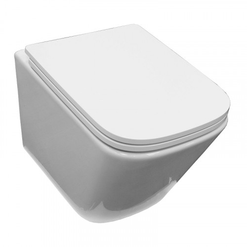 Унитаз Azario Armonia Торнадо AZ-2403 подвесной цвет Белый с сиденьем Микролифт