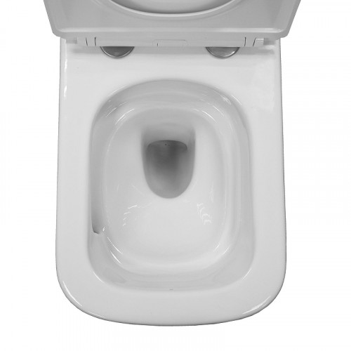 Унитаз Azario Armonia Торнадо AZ-2403 подвесной цвет Белый с сиденьем Микролифт