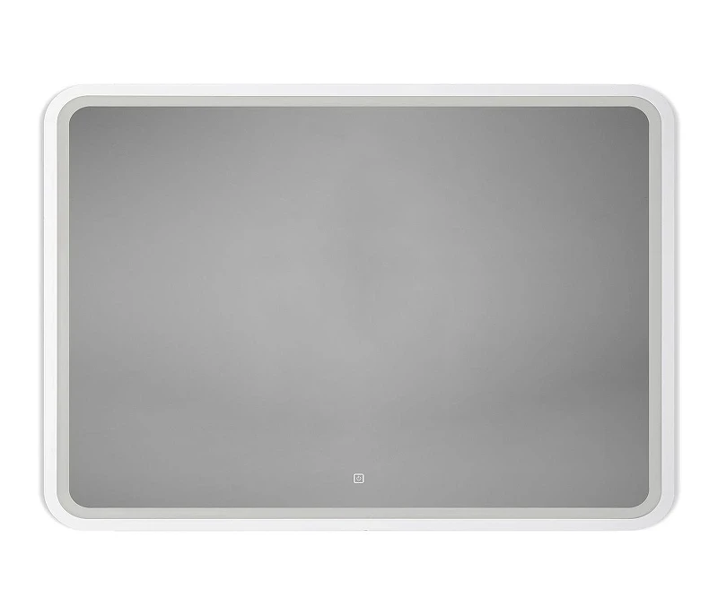 Зеркало Art&Max Genova 100 AM-Gen-1000-800-DS-F-White с подсветкой цвет Белый с сенсорным выключателем