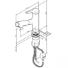 Смеситель для раковины AM.PM X-Joy F85B02922 Черный матовый латунь