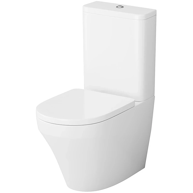 Унитаз компакт AM.PM Inspire CK50C1704W с гигиеническим душем и ершиком с бачком и сиденьем Микролифт фарфор напольный
