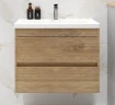 Тумба под раковину Art&Max Family M 58 Family-M-580-2C-SO-HG подвесная цвет Дуб Харбор золотой