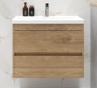 Тумба под раковину Art&Max Family M 58 Family-M-580-2C-SO-HG подвесная цвет Дуб Харбор золотой