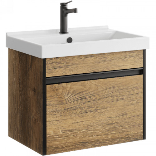 Тумба под раковину Aqwella Urban 60 URB0106DB подвесная Дуб балтийский МДФ / ЛДСП