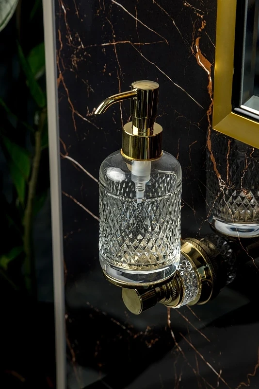 Дозатор для жидкого мыла Boheme Aura 10247-G Золото