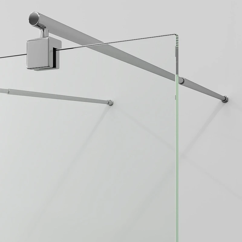 Душевая перегородка WasserKRAFT Vechte 100 60W44 профиль Хром стекло прозрачное