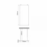 Душевая перегородка WasserKRAFT Vechte 100 60W44 профиль Хром стекло прозрачное