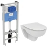 Унитаз с инсталляцией Ideal Standard I.Life A Uni I001601 с сиденьем Микролифт