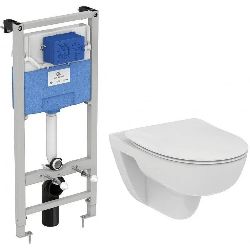 Унитаз с инсталляцией Ideal Standard I.Life A Uni I001601 с сиденьем Микролифт
