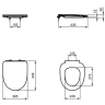 Унитаз с инсталляцией Ideal Standard I.Life A Uni I001601 с сиденьем Микролифт
