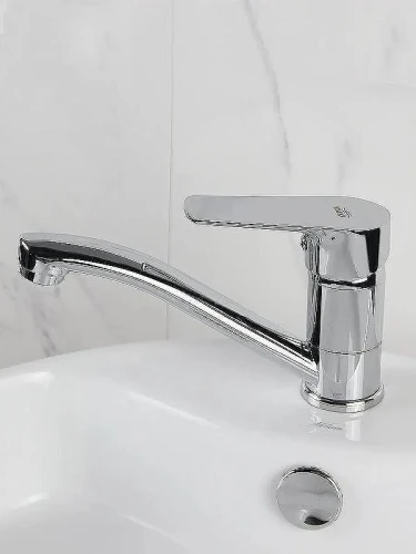 Кухонная мойка Mixline 80 R 527971 цвет Хром со смесителем Viko V-4110 Хром