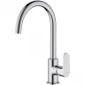 Смеситель для кухни Aquatek Оберон AQ1282CR Хром латунь