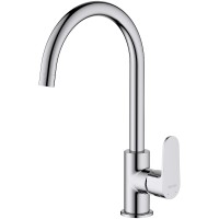 Смеситель для кухни Aquatek Оберон AQ1282CR Хром латунь однорычажный