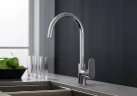 Смеситель для кухни Aquatek Оберон AQ1282CR Хром латунь